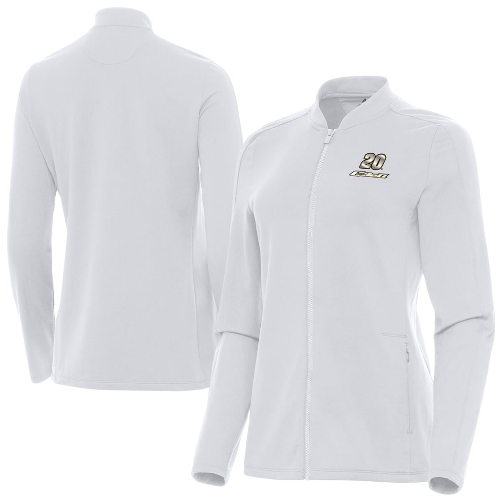  Christopher Bell Antigua Women's Continual Full-Zip Jacket - White